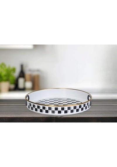 Dama Emaye Tepsi 28 Cm 12v