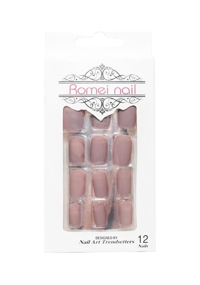 Pazarız Nail Takma Tırnak 12'li - Mat Toz Pembe