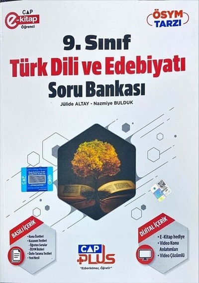 9.Sınıf Anadolu Lisesi Türk Dili ve Edebiyatı Soru Bankası -  Çap Yayınları