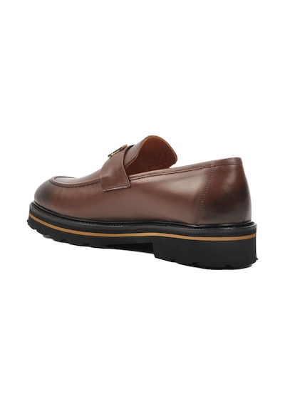 Kahve Hakiki Deri Erkek Loafer Ayakkabı Premium 2871 M Kahve Kahverengi