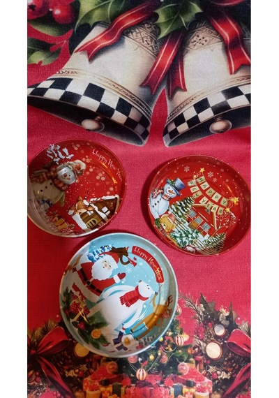 Çerezlik Yeniyıl 12 Cm 3 Lü Set Çok Renkli
