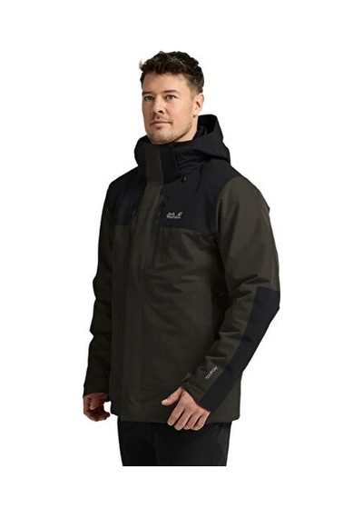 Jack Wolfskin Jasper Pro 3ın1 Jkt M Erkek Outdoor Montu 3'ü 1 Arada A66293-e0205 Yeşil