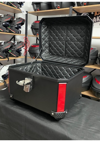 Rexx 45 Litre Motosiklet Arka Çanta Adventure Siyah