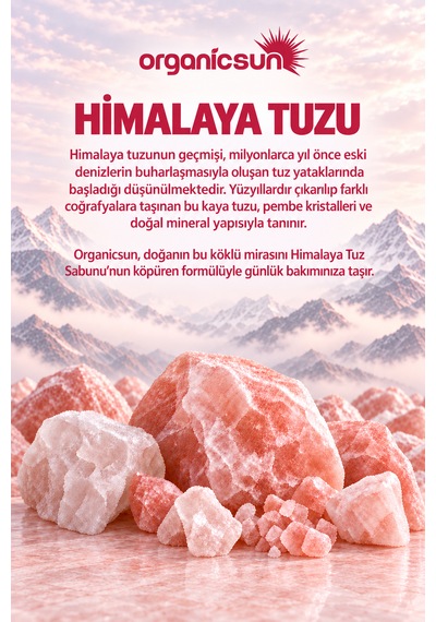 Organicsun Çankırı Tuz Sabunu + Himalaya Tuz Sabunu 2'li Set - Köpüren Formül