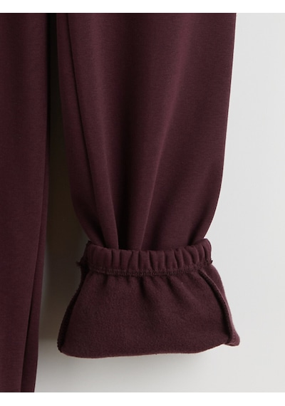 Lcw Everyday Mürdüm Beli Lastikli Kadın Kalın Jogger Eşofman Altı