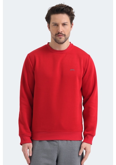 Slazenger Megar I Erkek Kırmızı Sweatshırt Kırmızı