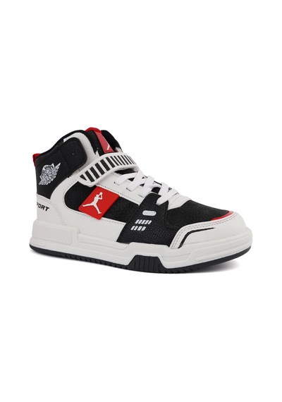 Cool King Jorans Uzun Boğazlı Ortopedik Taban Unisex Çocuk Spor Ayakkabı Kırmızı