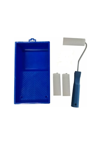 Cenova Rulo ve Fırça Tavası Metal Sünger Rulo 10 CM