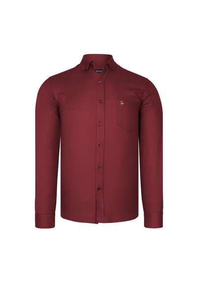 G985 Dewberry Erkek Gömlek-bordo Bordo