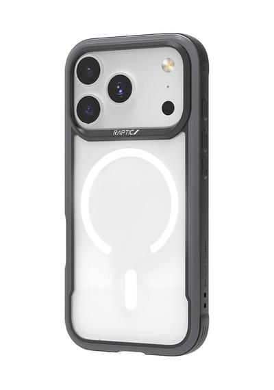 Apple Uyumlu iPhone 17 Pro Max Kılıf M-safe Şarjlı Airbagli Raptic Shield Serisi Şeffaf Kapak Siyah
