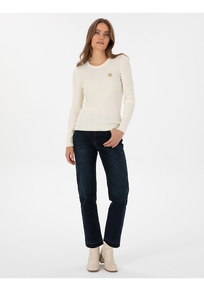 Pierre Cardin Kadın Koyu Mavi Pantolon Jean 50308408-vr032 Koyu Mavi