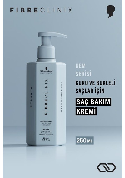 Fibre Clinix Nemlendirici Saç Bakım Kremi 250ml Kuru Ve Cansız Saçlar