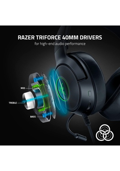 Razer Kraken V3 X Kablolu Usb Oyun Kulaklığı: Hafif Yapı - Trifor
