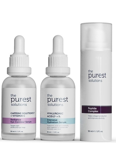 The Purest Solutions Radiance Eye Contour Serum 30 ML + Intensive Hydration Serum 30 ML + Peptide Complex Serum 30 ML