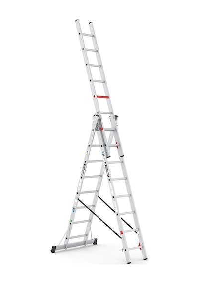 Çağsan TS175 3x8 Basamaklı Triocombi Üç Parçalı Çok Amaçlı Merdiven