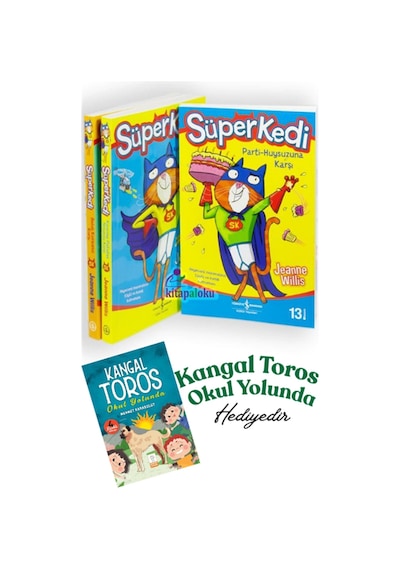Süper Kedi Serisi & Kangal Toros / Okul Yolunda Hediyeli 4 Ki...