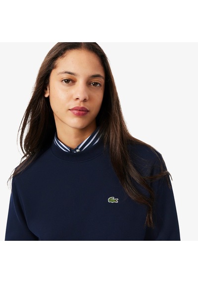 Lacoste Kadın Regular Fit Bisiklet Yaka Sweatshirt Lacivert