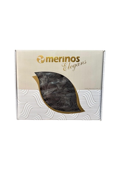Merinos Tek Kişilik Elegans Embos Kutulu Battaniye 160 X 220 Antrasit