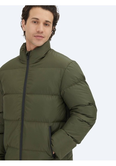 Haki Regular Fit Dik Yaka Casual Dokuma Mont Haki