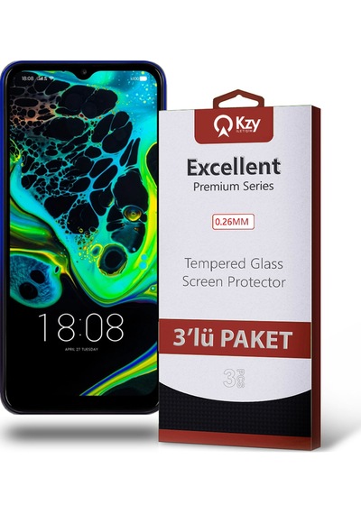 Reeder P13 Blue Max Pro 2021 ile Uyumlu Kırılmaz Temperli Ekran Koruyucu Cam Ekonomik 3'lü Paket