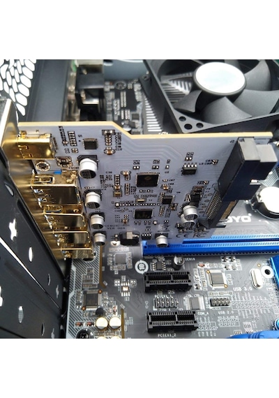 5085 Pci-e Express To Usb 3.0 Type C Hub 5 Port Çoklayıcı Kart
