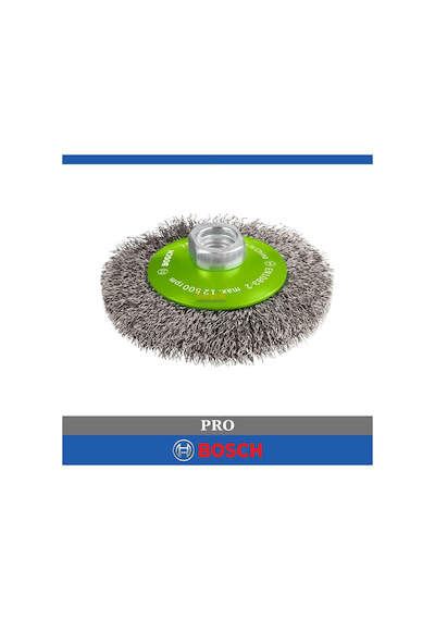 Bosch Pro 100 Mm Paslanmaz Çelik Konik Tel Fırça M14 2608622108