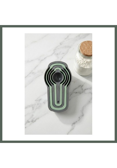 Bezos 5'li Ölçekli Ölçü Kaşığı Ve Kabı Seti 8 Cm X 14,5 Cm X 3,5 Cm Bzstk Çok Renkli