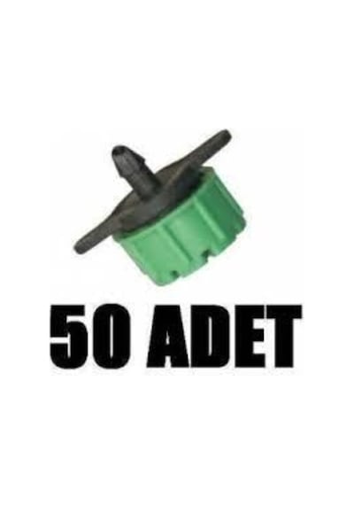 Debi Ayarlı Yeşil Damlatıcı Emitör 50 Adet