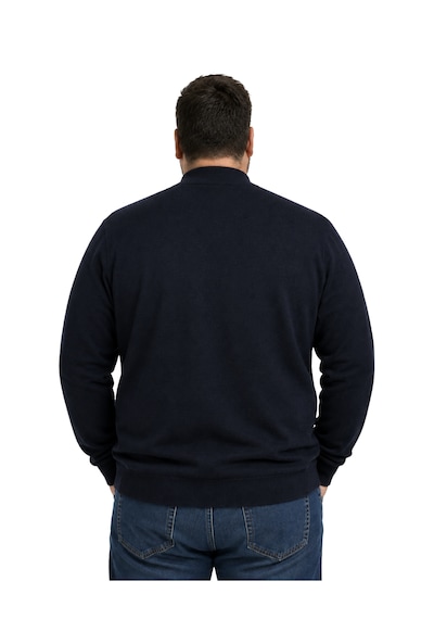Battalmoda Erkek Büyük Beden Lacivert Yarım Balıkçı Triko Kazak 3xl-4xl-5xl-6xl
