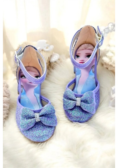 Nese Shoes Kız Çocuk Prenses Topuklu Ayakkabı Mor