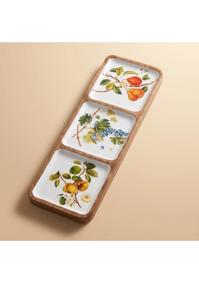 Karaca Home Mango Fruit Garden 3'lü Sunumluk