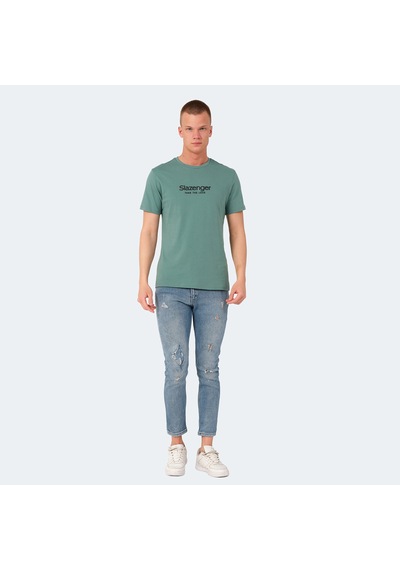 Slazenger VOITTO Erkek  Su Yeşili Tişört