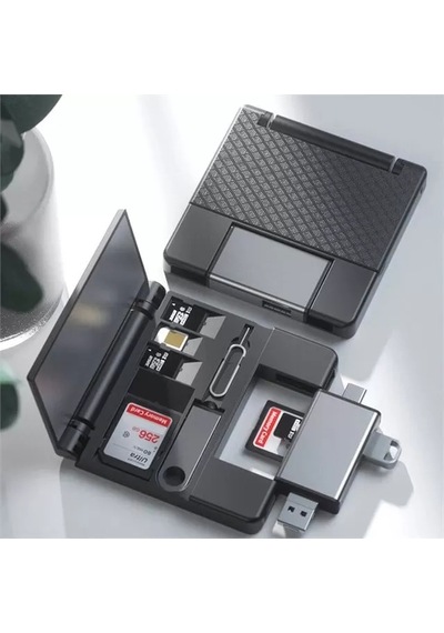 Sh Powermaster Pm-39094 7in1 Çok Fonksiyonlu Usb 3.0 Type-c Lightning Sd/tf Kart Okuyucu Adaptör Najmaddin