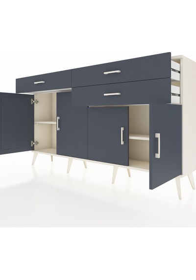 Arges Konsol 2 Raflı 3 Çekmeceli 4 Kapaklı 176x30x99 Aytaşı-antrasit Antrasıt/antrasıt - Aytası Arges Konsol 2 Raflı 3 Çekmeceli 4 Kapaklı 176x30x99 Aytaşı-antrasit Antrasıt/antrasıt - Aytası