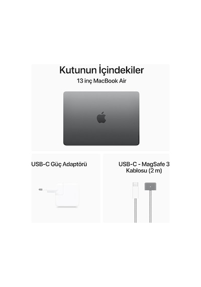 Apple MacBook Air MRXP3TU/A M3 8 GB 512 GB SSD 13.6" macOS Dizüstü Bilgisayar