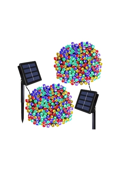Solar Güneş Enerjili Dış Bahçe 8 Modlu 10 Metre Rgb 120 Led Dekoratif Aydınlatma