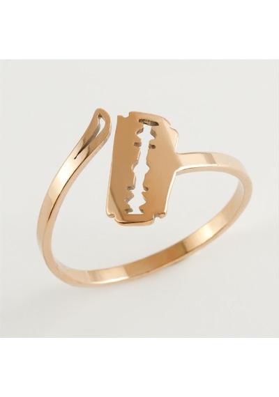 Jilet - 415 - Lüks Çelik Yüzük - Nazblsmm - Bronz 20