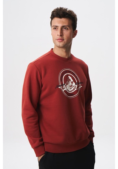 AR-MA Arma Baskılı Yazılı Regular Fit Şardonlu Erkek Bisiklet Yaka Sweatshirt K28124602901 Koyu AR-MA Arma Baskılı Yazılı Regular Fit Şardonlu Erkek Bisiklet Yaka Sweatshirt K28124602901 Koyu