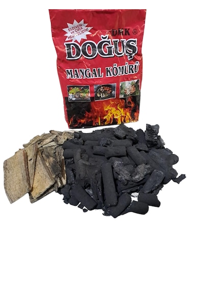 Doğuş Mangal Kömürü 1,5 Kg Çıra Ve Eldiven Hediye