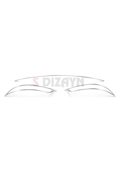 S-dizayn Fiat Egea Sd Krom Arka Tampon Difüzör Çıtası 3 Prç. 2015-2020 Mat Krom