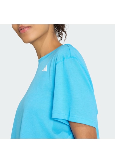 Adidas Train Essentials Boxy Workout Kadın T-shirt Kb7913 Mavi