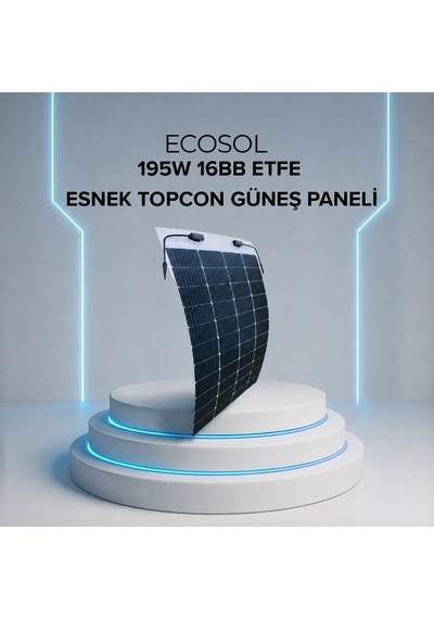 195w 16bb Etfe Esnek Topcon Güneş Paneli Ecosol