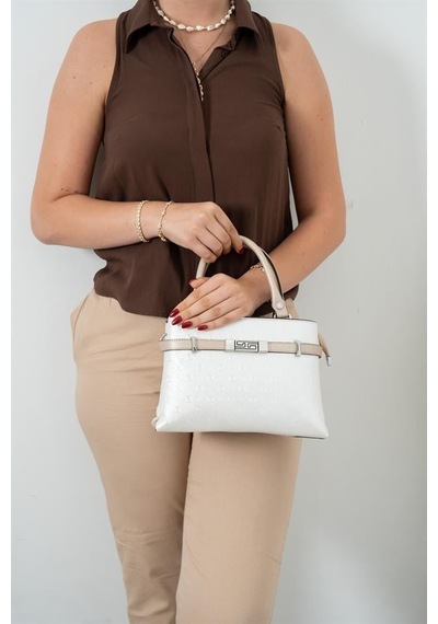 Silver Polo Sp1149 Kadın El Çantası Logolu Sedef-s.nut