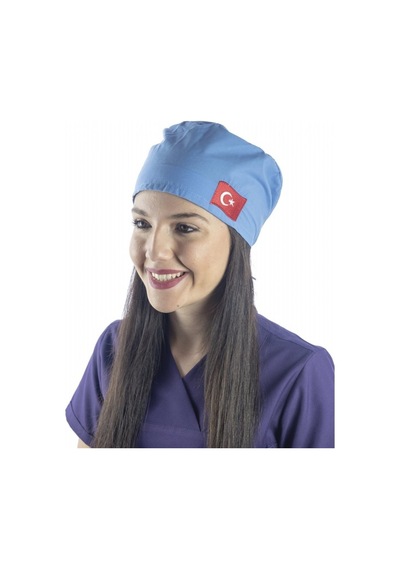 Mavi Bayrak İşlemeli Cerrahi Bone - Doktor Bone-Standart-106 Mavi