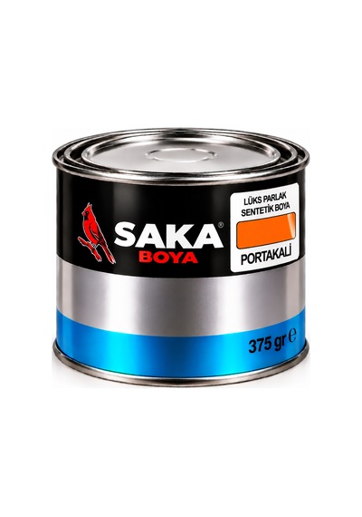 Saka Boya Lüks Parlak Sentetik Boya Portakal 375 Gr