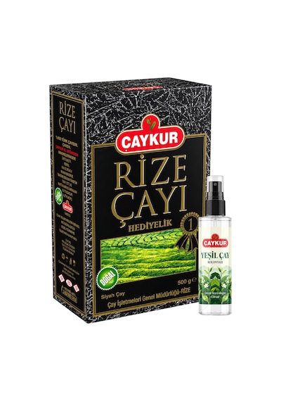 Rize 500gr Hediyelik Çay Ve Sprey Yeşil Çay Kolonyası Seti
