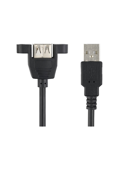 4885 Usb Dişi Erkek Panel Tipi Data Uzatma Kablosu 0.5M 50cm