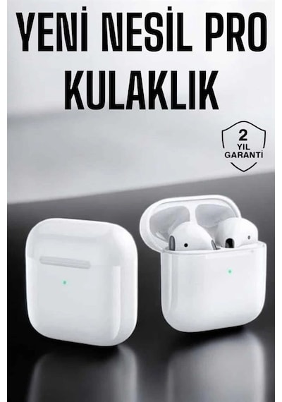 Mey İthalat Yeni Nesil Pro Bluetooth Kulaklık Uzun Pil Ömrü Beyaz