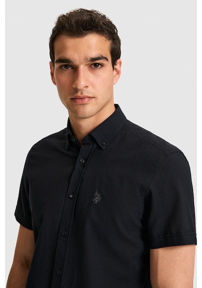 U.S. Polo Assn. U.s. Polo Assn. Erkek Siyah Gömlek Kısa Kollu 50324727-vr046 U.S. Polo Assn. U.s. Polo Assn. Erkek Siyah Gömlek Kısa Kollu 50324727-vr046