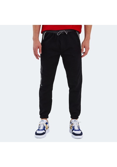 Slazenger PARTNER Erkek Cepli Dar Paça Siyah Eşofman Altı